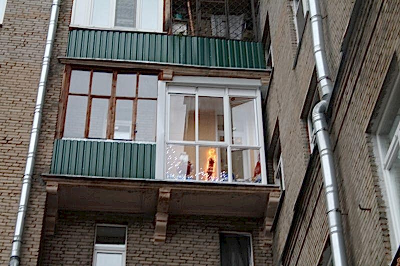 теплое остекление балкона в сталинском доме